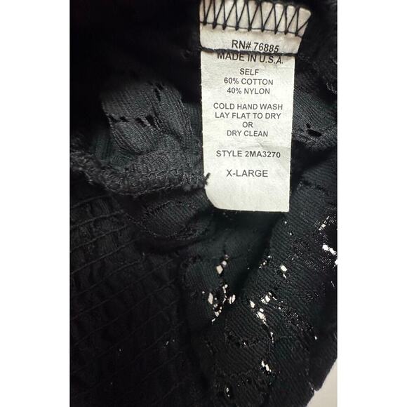 Cielo Black Lace Peasant Blouse – XL (NWT - Picture 4 of 7